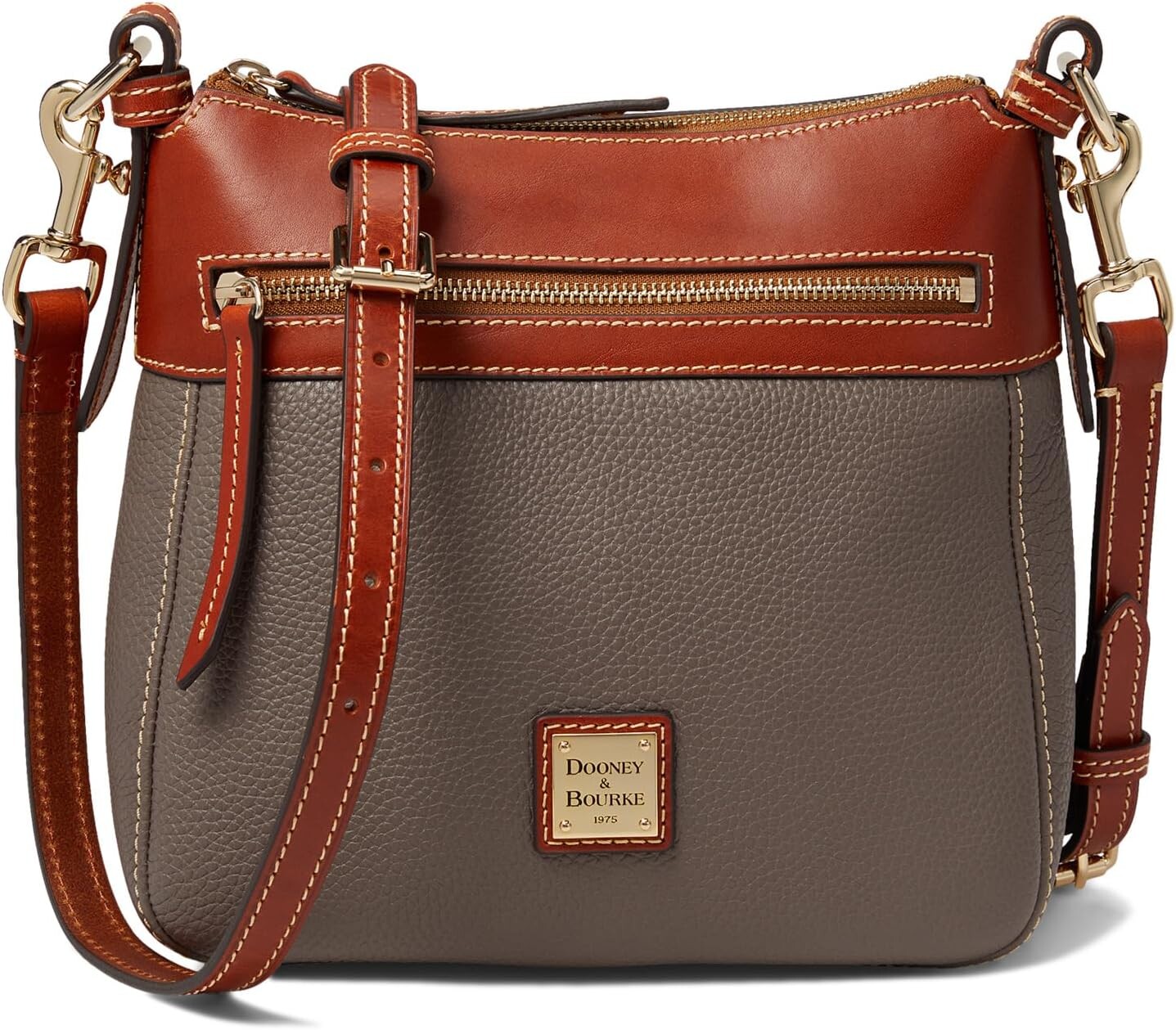 

Сумка Pebble Crossbody Key Item Dooney & Bourke, цвет Elephant