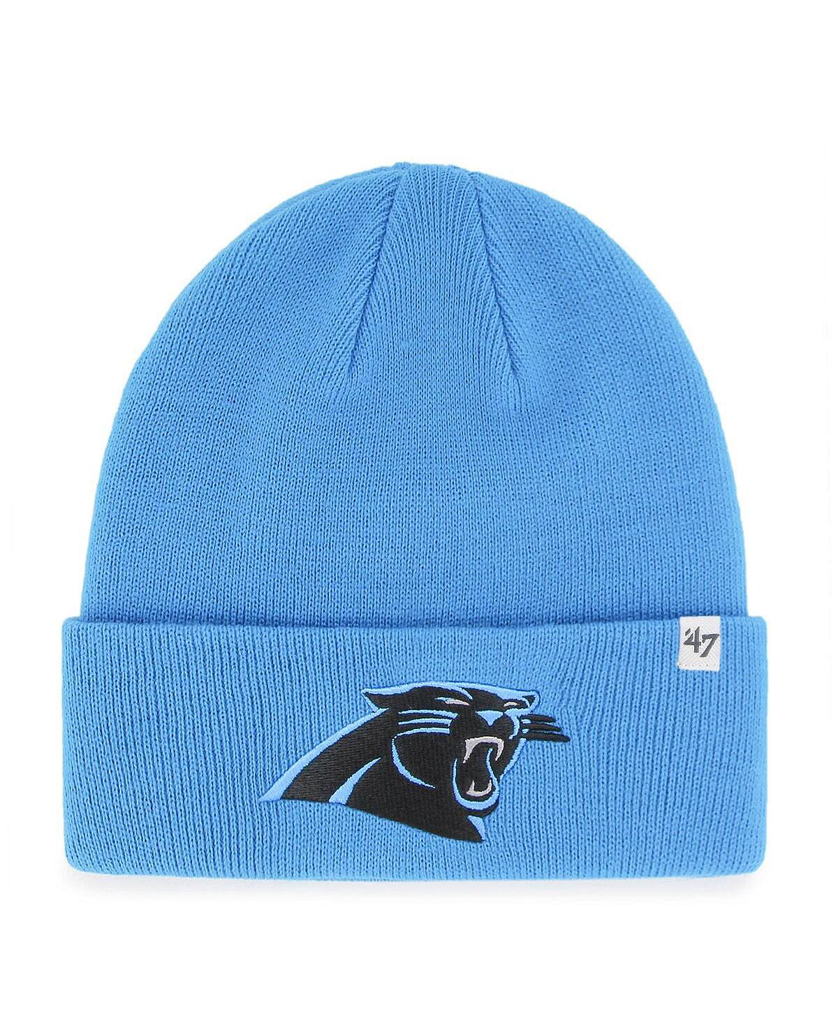 Мужская синяя базовая вязаная шапка с манжетами Carolina Panthers Primary '47 Brand noryalli синяя базовая шапка noryalli