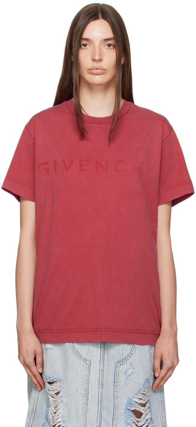 

Красная футболка с принтом, средний размер Givenchy, Красный, Красная футболка с принтом, средний размер Givenchy