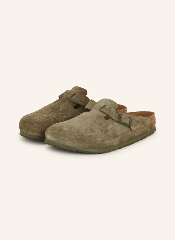 

Мюли boston Birkenstock, хаки