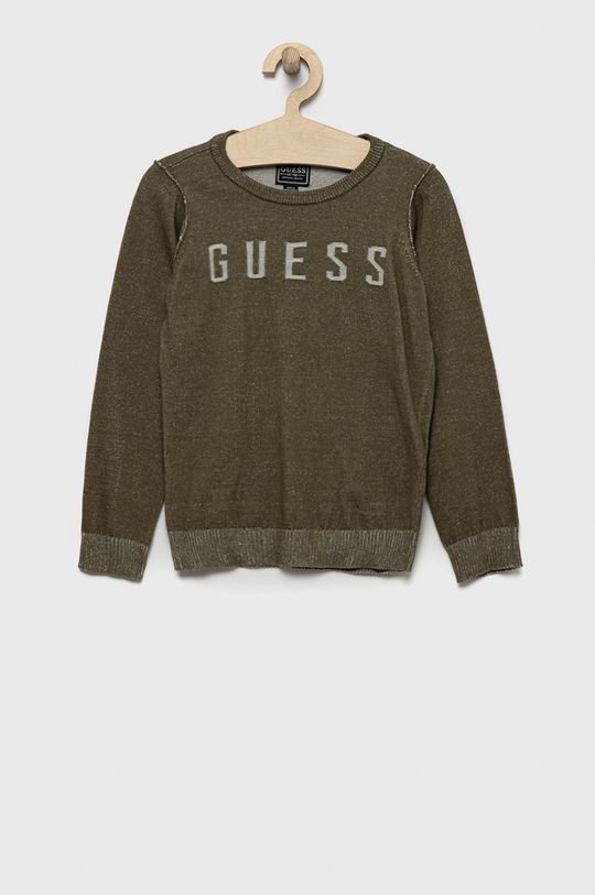 цена Шерстяной свитер для мальчика Guess, зеленый