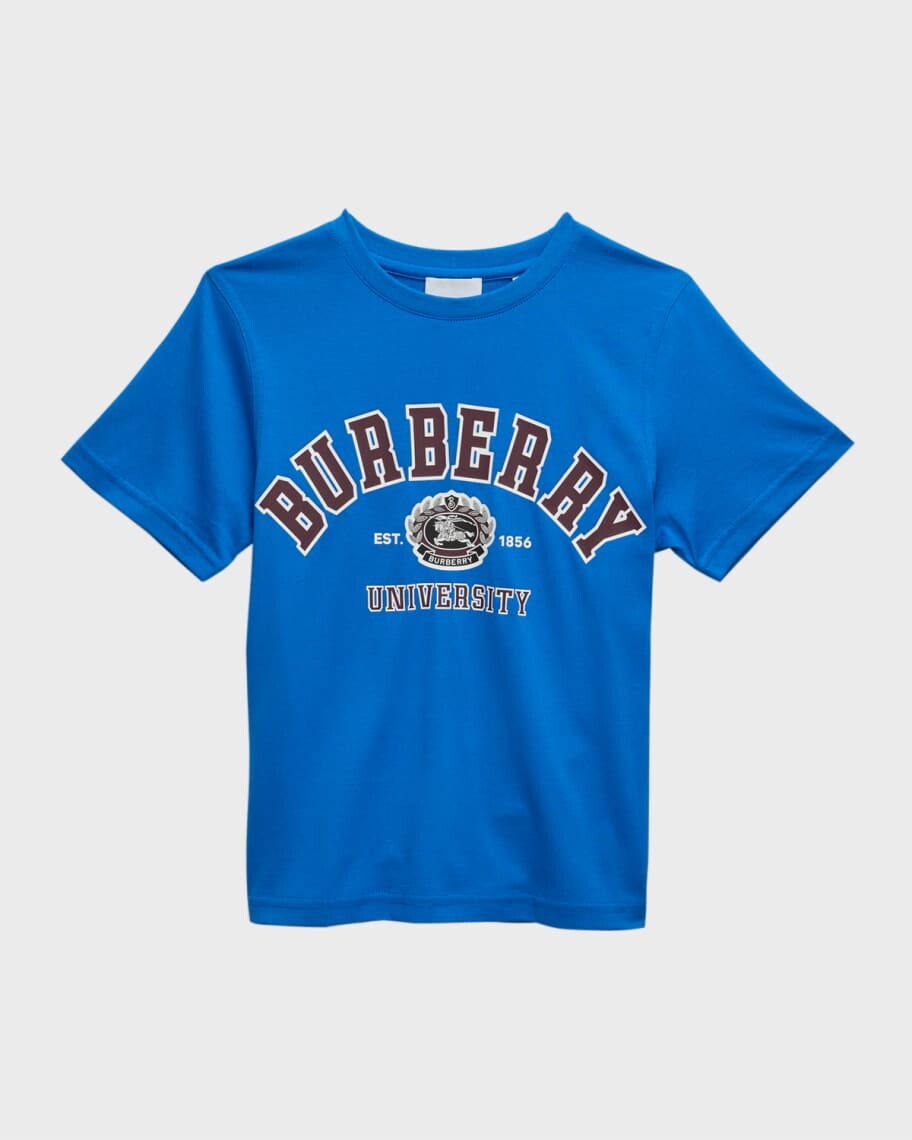 

Футболка для мальчиков Cedar Collegiate с логотипом, размеры 3–12 Burberry