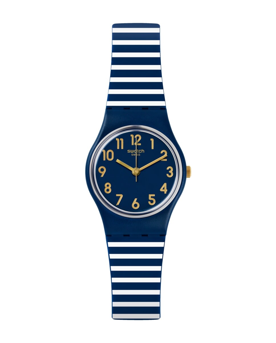 

Часы Ora d'aria с синим силиконовым ремешком Swatch, синий