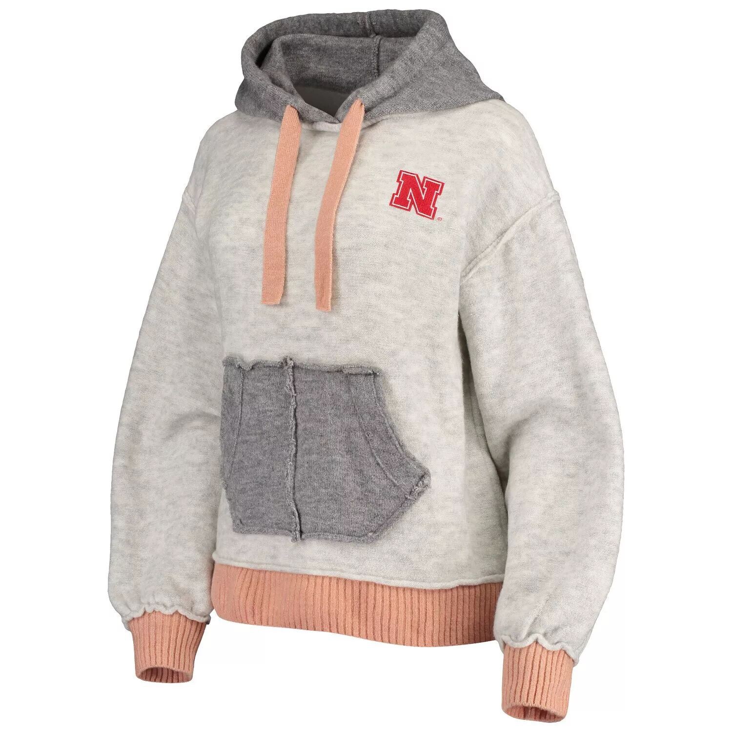 

Женский серый свитер Gameday Couture Nebraska Huskers Effortless Essential Sweater Tri-Blend Pullover Hoodie