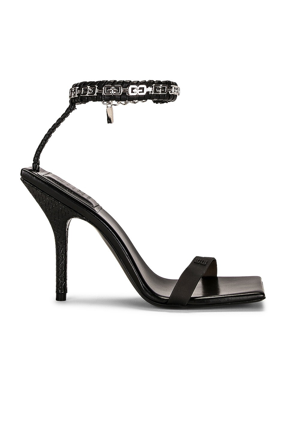 

Туфли Givenchy G Woven Ankle Straps, черный