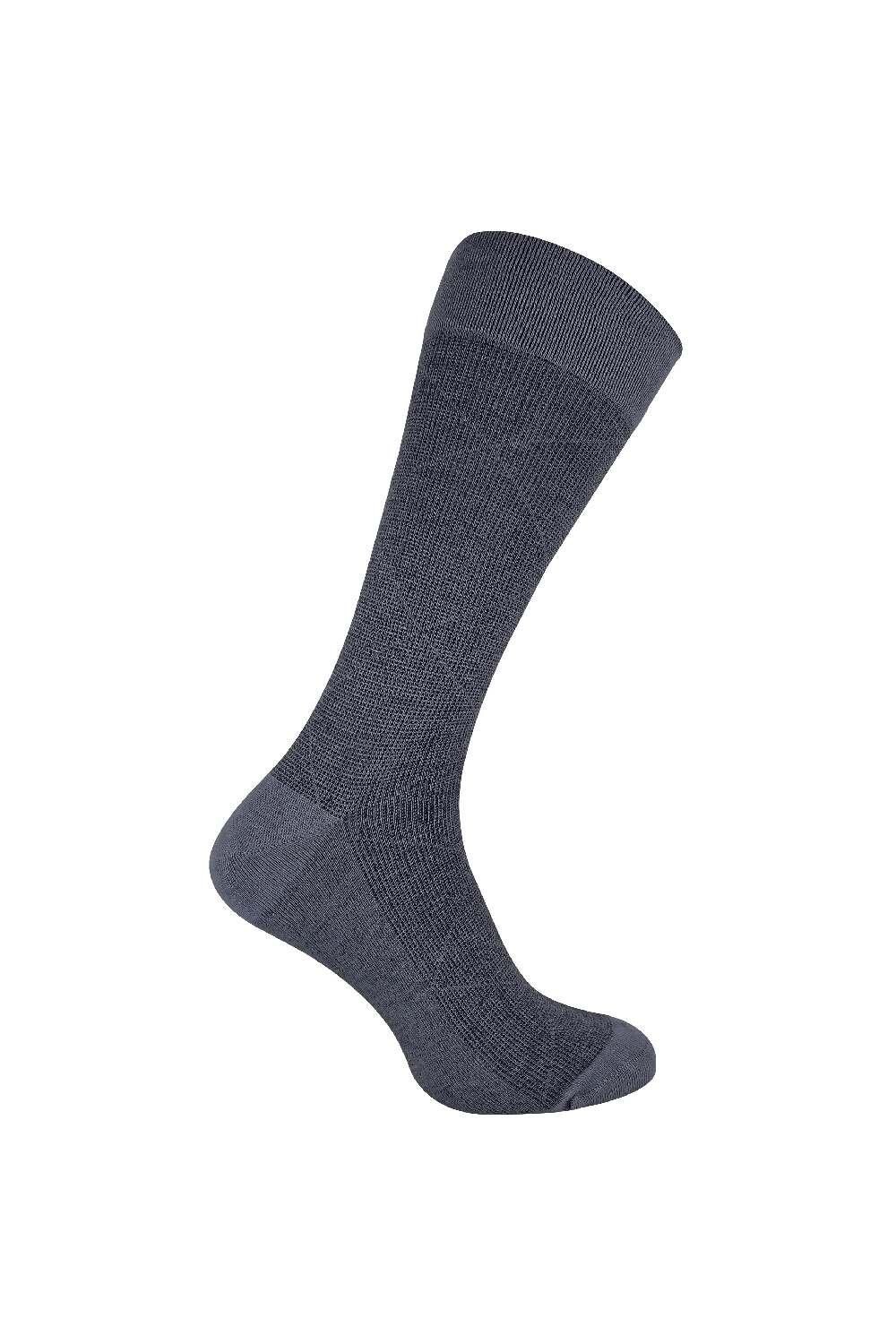 

Дышащие деловые носки с бамбуковым узором Sock Snob, серый