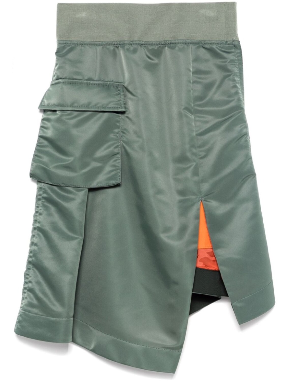 

Sacai юбка миди асимметричного кроя, зеленый