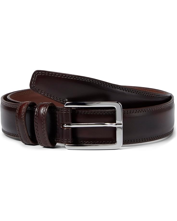 Ремень Torino Leather Co. 35 mm Italian Calf Padded and Double Row Stitch, цвет Mahogany