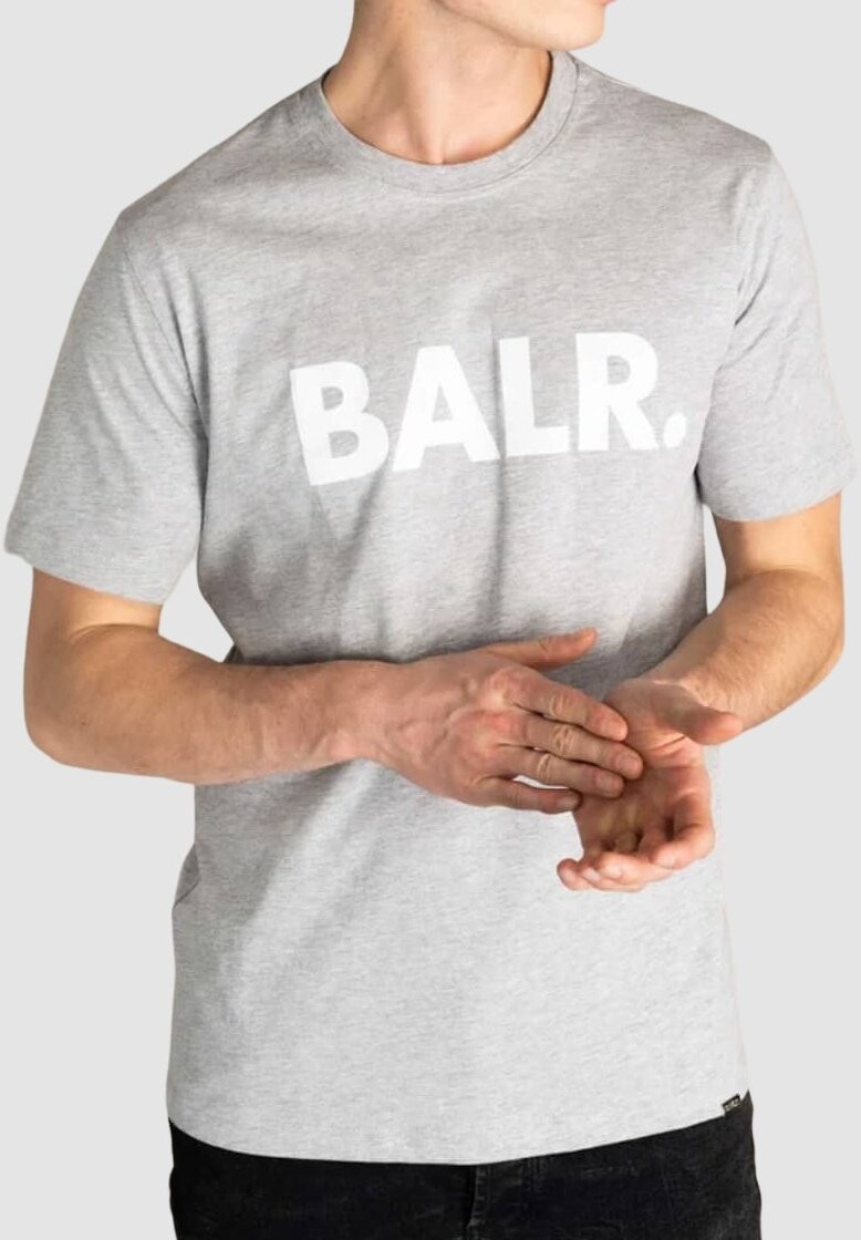 

Футболка с принтом BALR., светло-серый