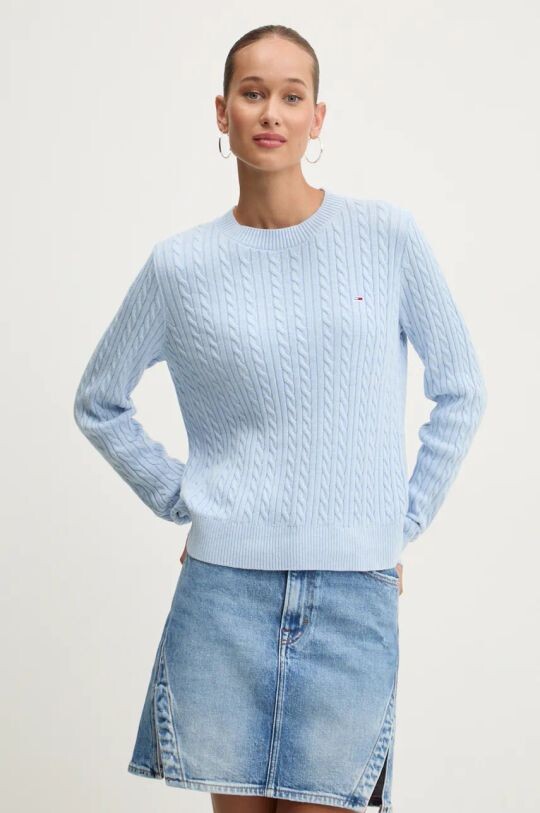 

Хлопковый свитер Tommy Jeans, синий