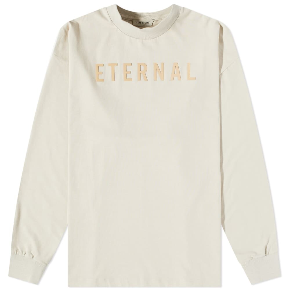 

Хлопковая футболка Fear of God с длинными рукавами Eternal, бежевый