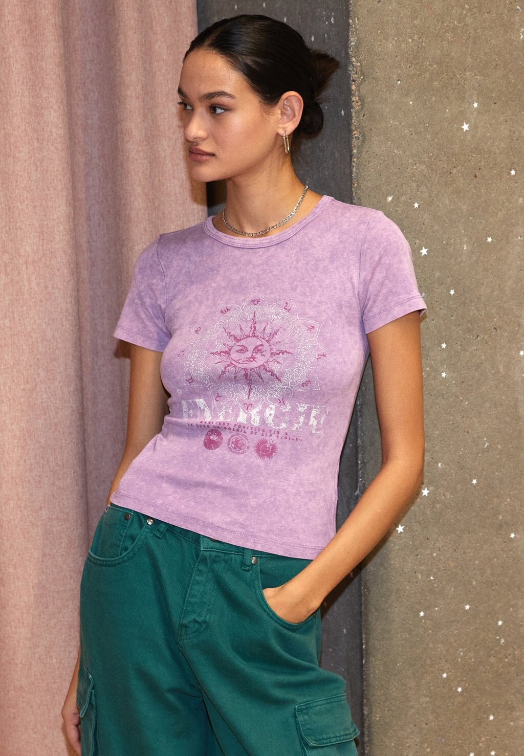 

Футболка с принтом BDG Urban Outfitters, Розовый