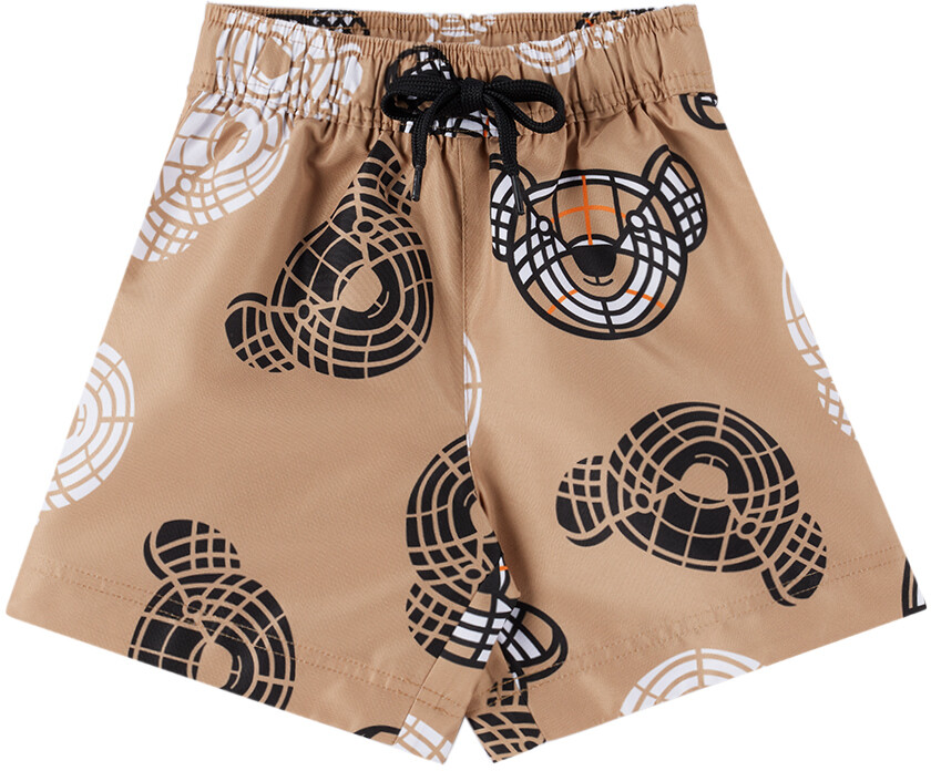 

Шорты для плавания Baby Beige Thomas Bear Archive бежевые Burberry, Бежевый