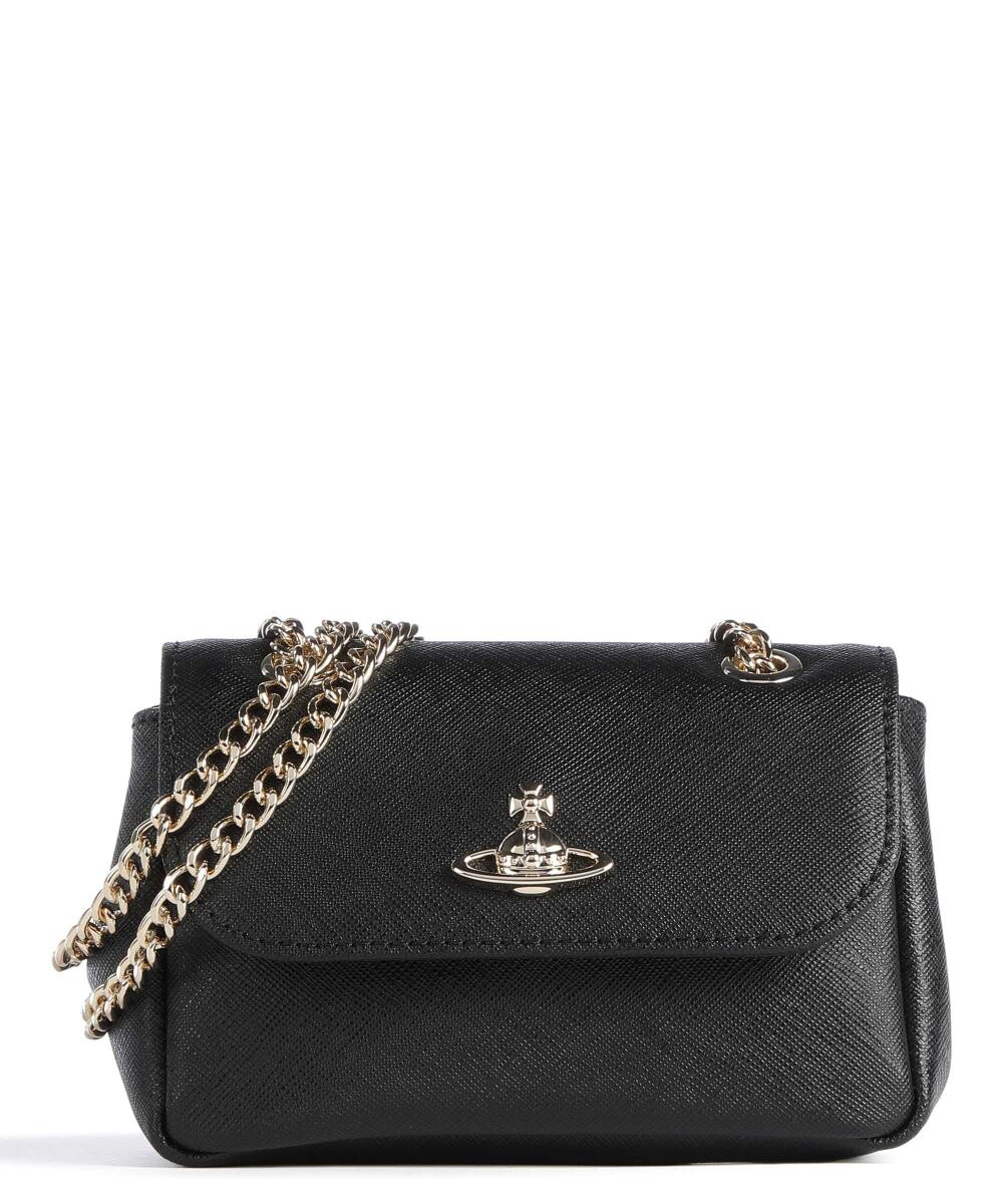 

Сумка через плечо из яловой кожи Saffiano Vivienne Westwood, черный