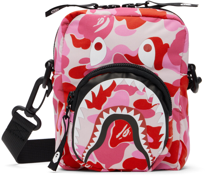 

Розовая мини-сумка ABC Camo Shark Shark BAPE