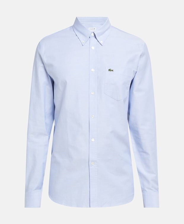 

Рубашка с длинными рукавами – стандартный крой Lacoste, светло-синий