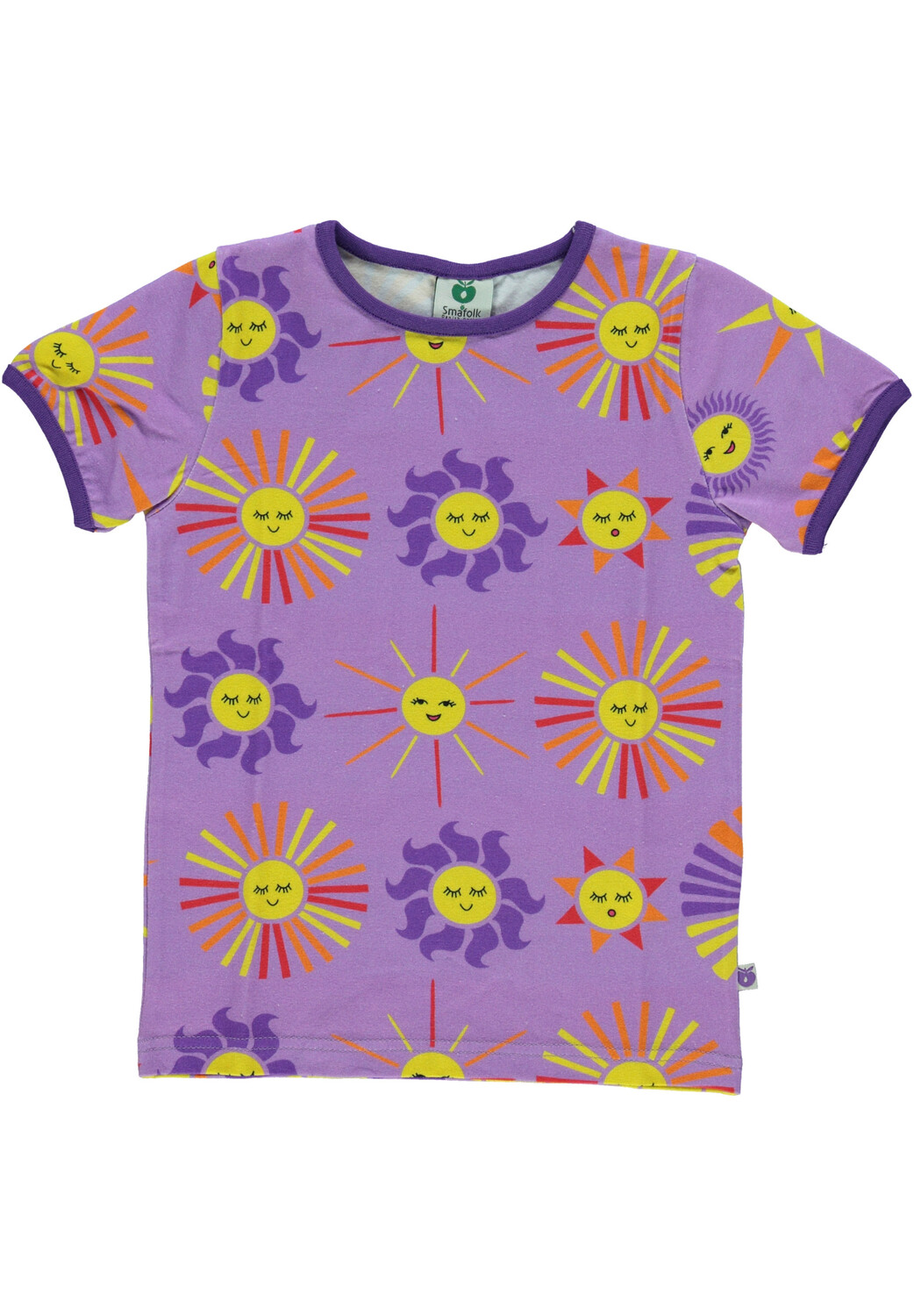 

Футболка Småfolk Sun, цвет viola