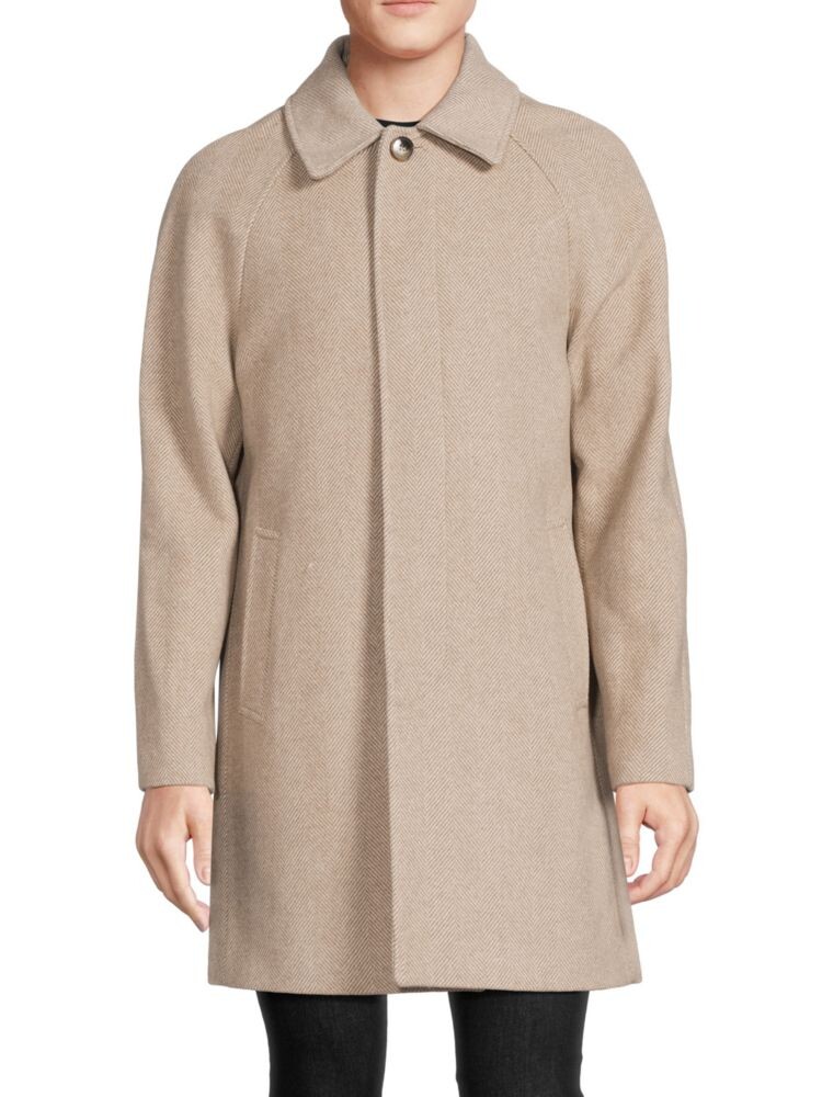 

Мини-пальто из корневой шерсти Reiss, цвет Oatmeal