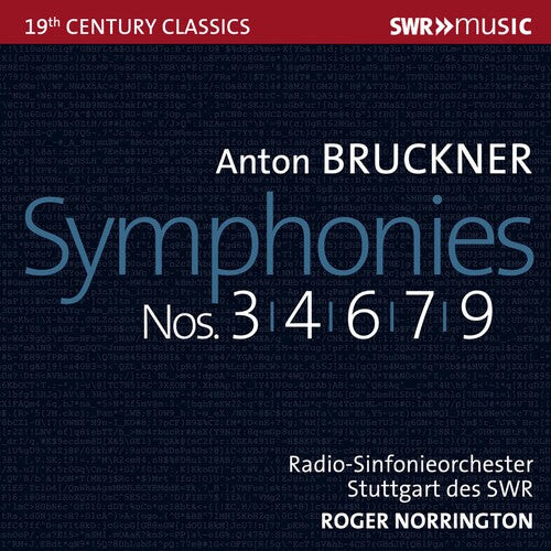 

CD диск Bruckner / Norrington: Symphonies 3 4 6 7 & 9