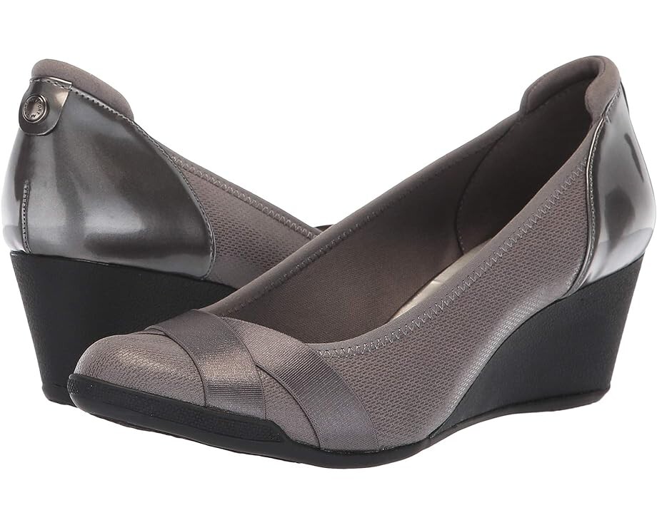 Туфли Anne Klein Sport Timeout Wedge Heel, цвет Pewter