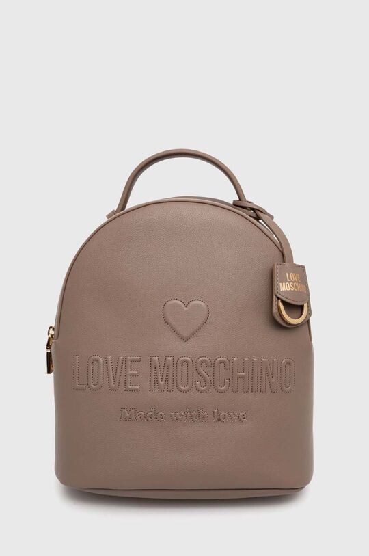

Кожаный рюкзак Love Moschino, бежевый