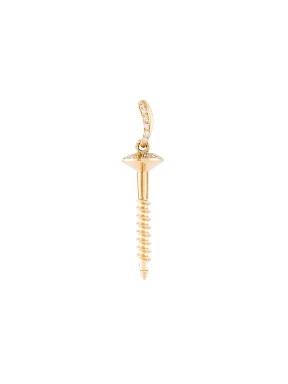 

Подвеска Screw из желтого золота с бриллиантами Aurelie Bidermann, металлик