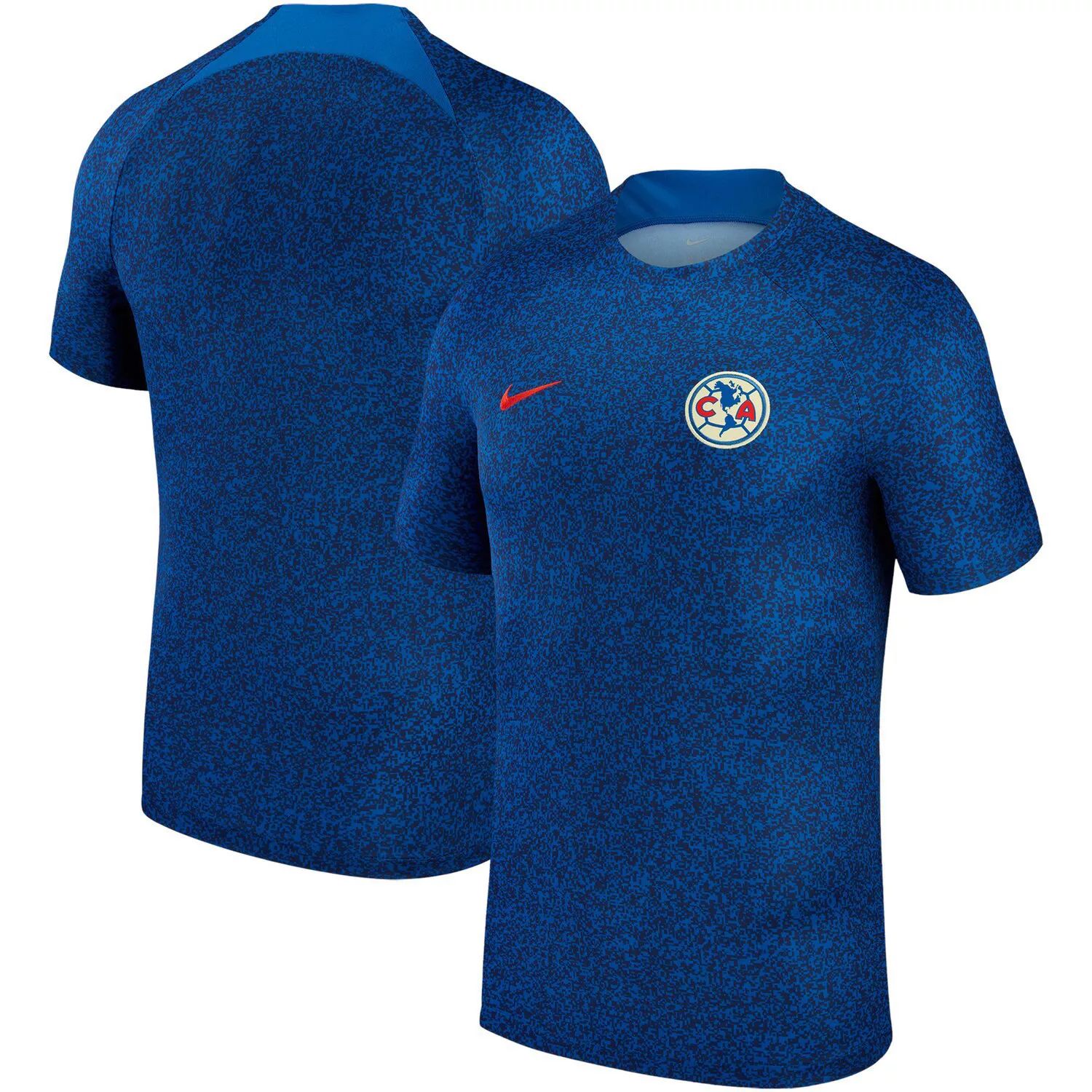 

Мужская синяя предматчевая футболка Club America 2023 Academy Pro Nike, Синий