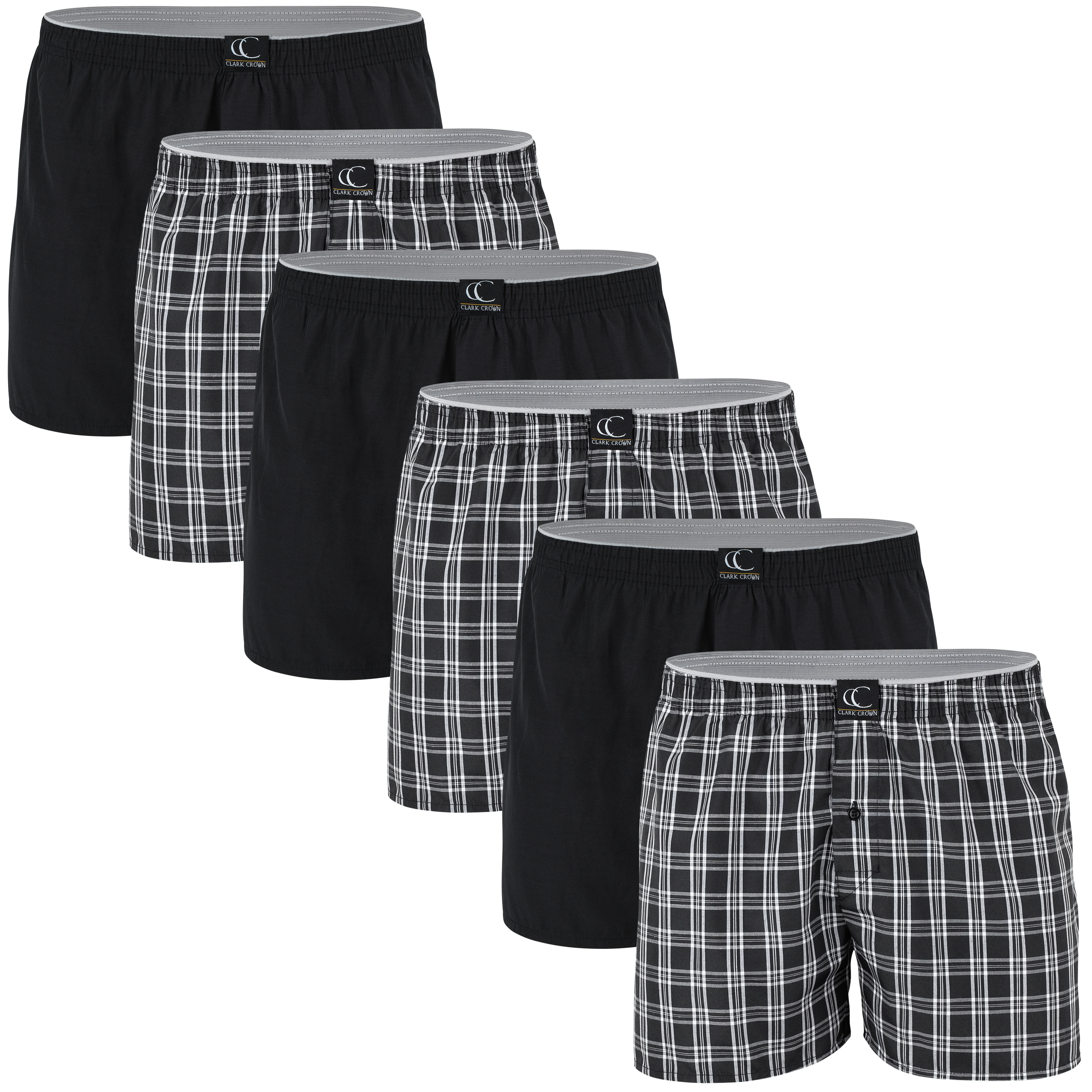 Боксеры Clark Crown Web-Boxershorts 6 шт, черный