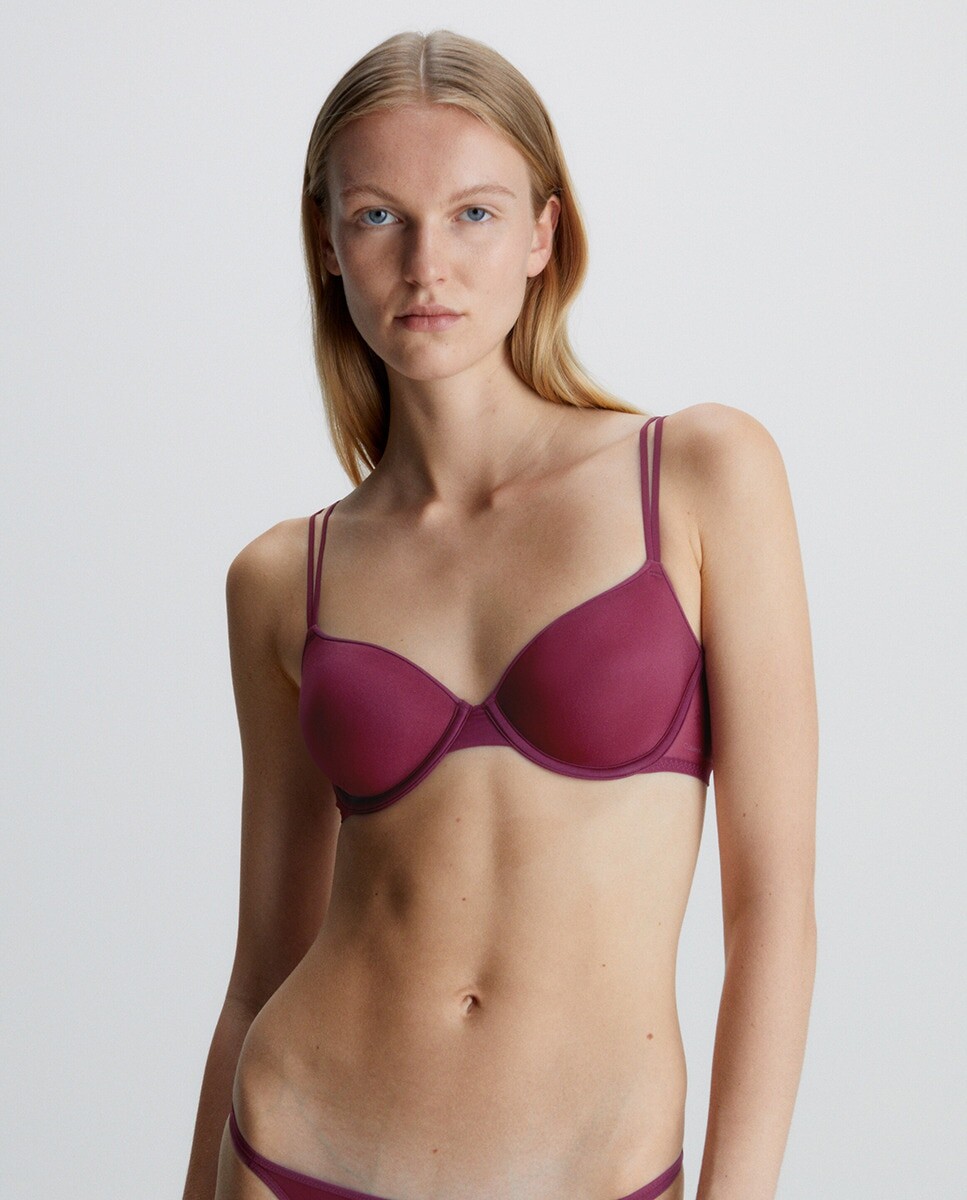 

Бюстгальтер-невидимка - Sheer Marquisette Calvin Klein, красный