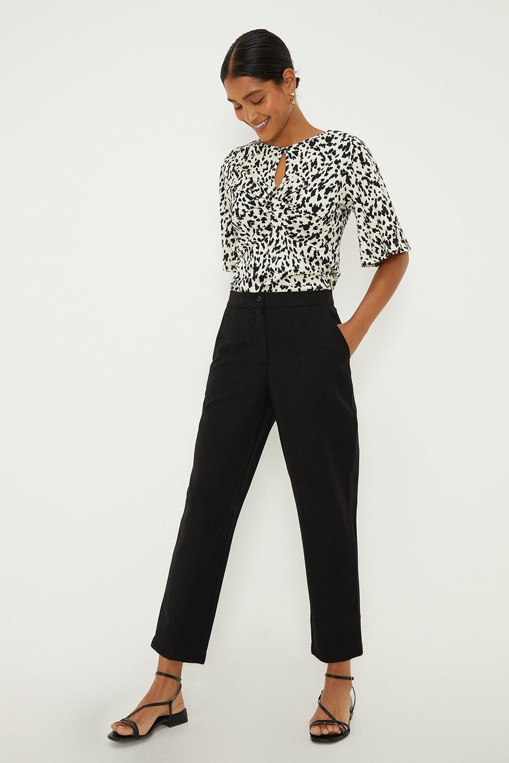 

Узкие брюки Grazer до щиколотки Dorothy Perkins, черный