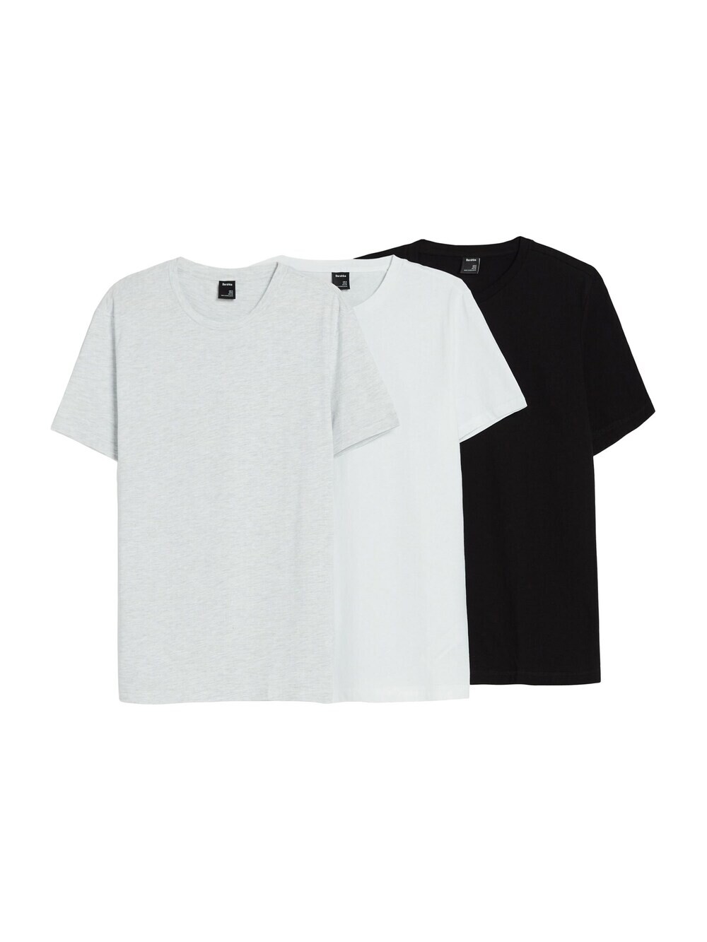 

Футболка Bershka, пестрый серый/черный/белый