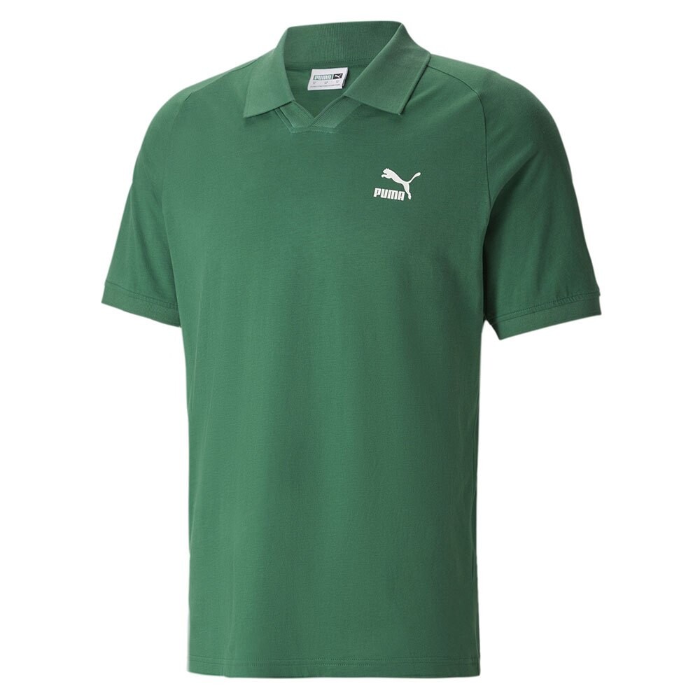 

Поло с коротким рукавом Puma Classics V-Collar, зеленый
