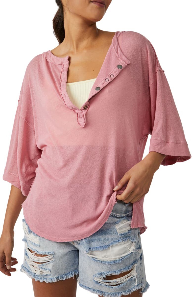 

Хлопок и лен Maribell Henley FREE PEOPLE