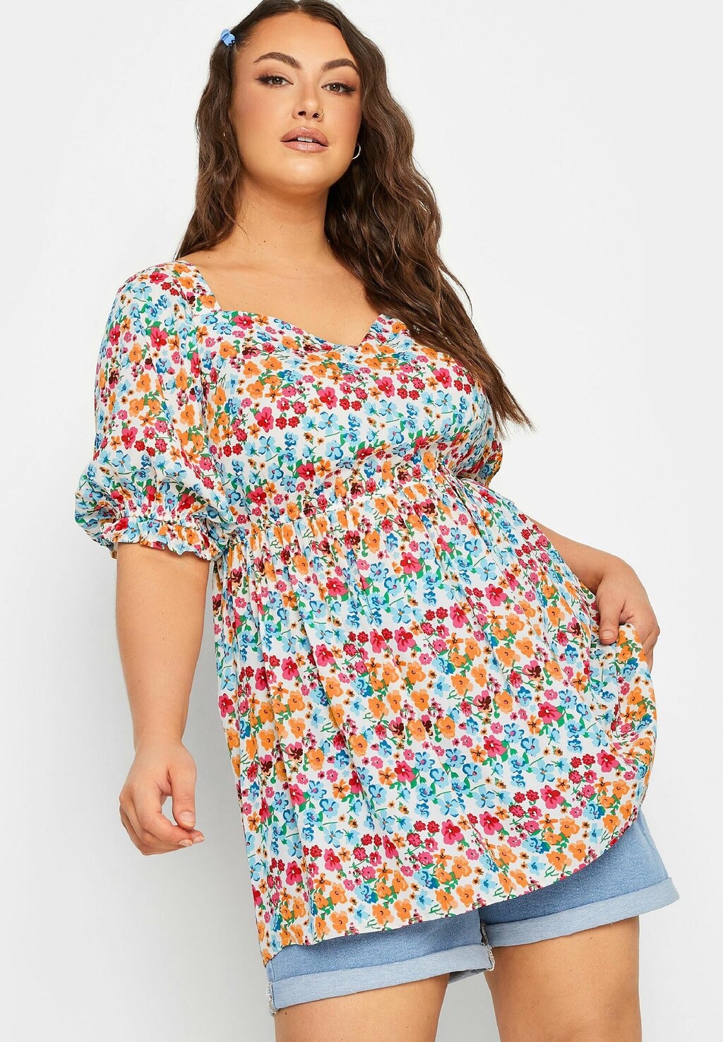

Блузка Yours Clothing, белый