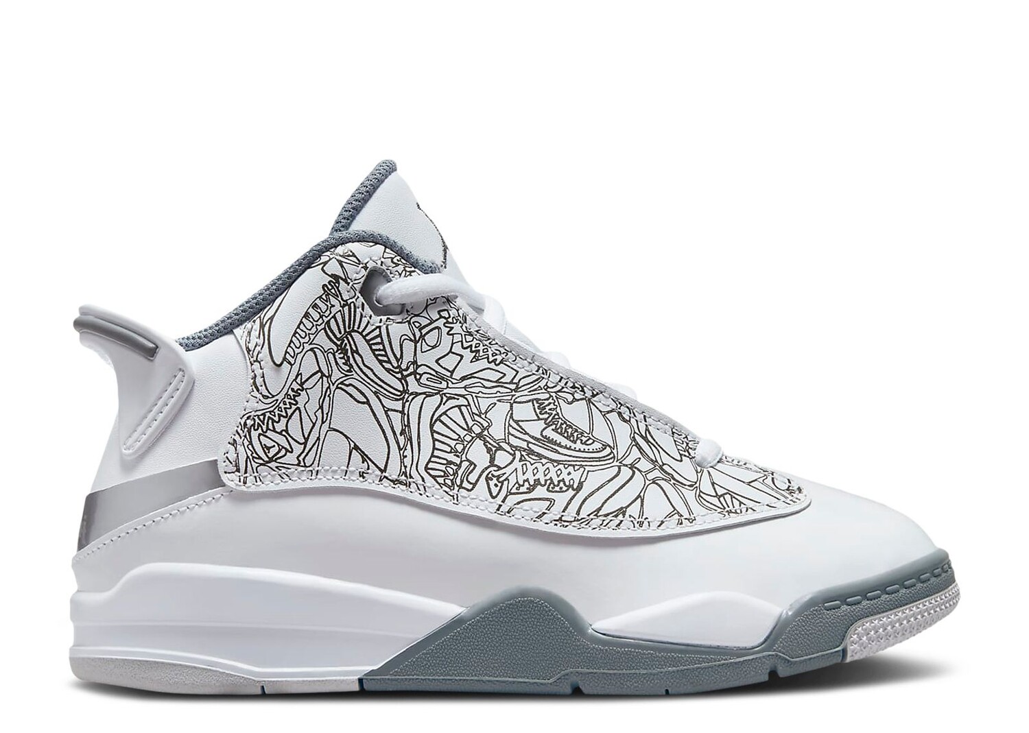 

Кроссовки Air Jordan Jordan Dub Zero Ps 'White Cool Grey', белый