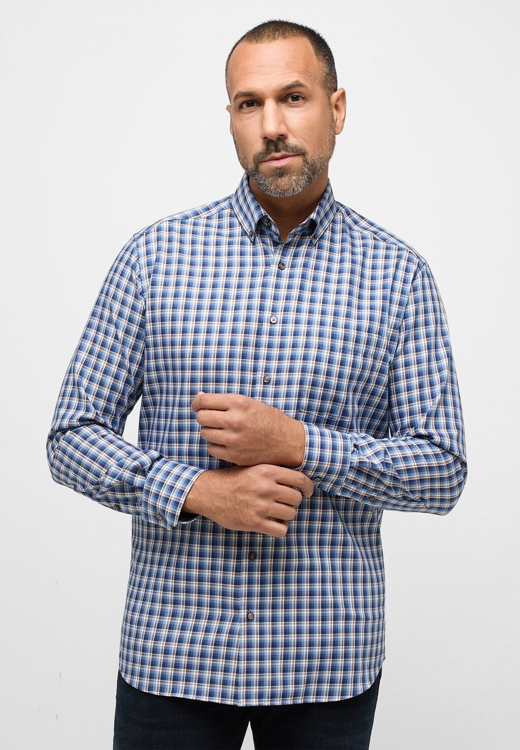 

Рубашка MODERN FIT Eterna, цвет blaugrau