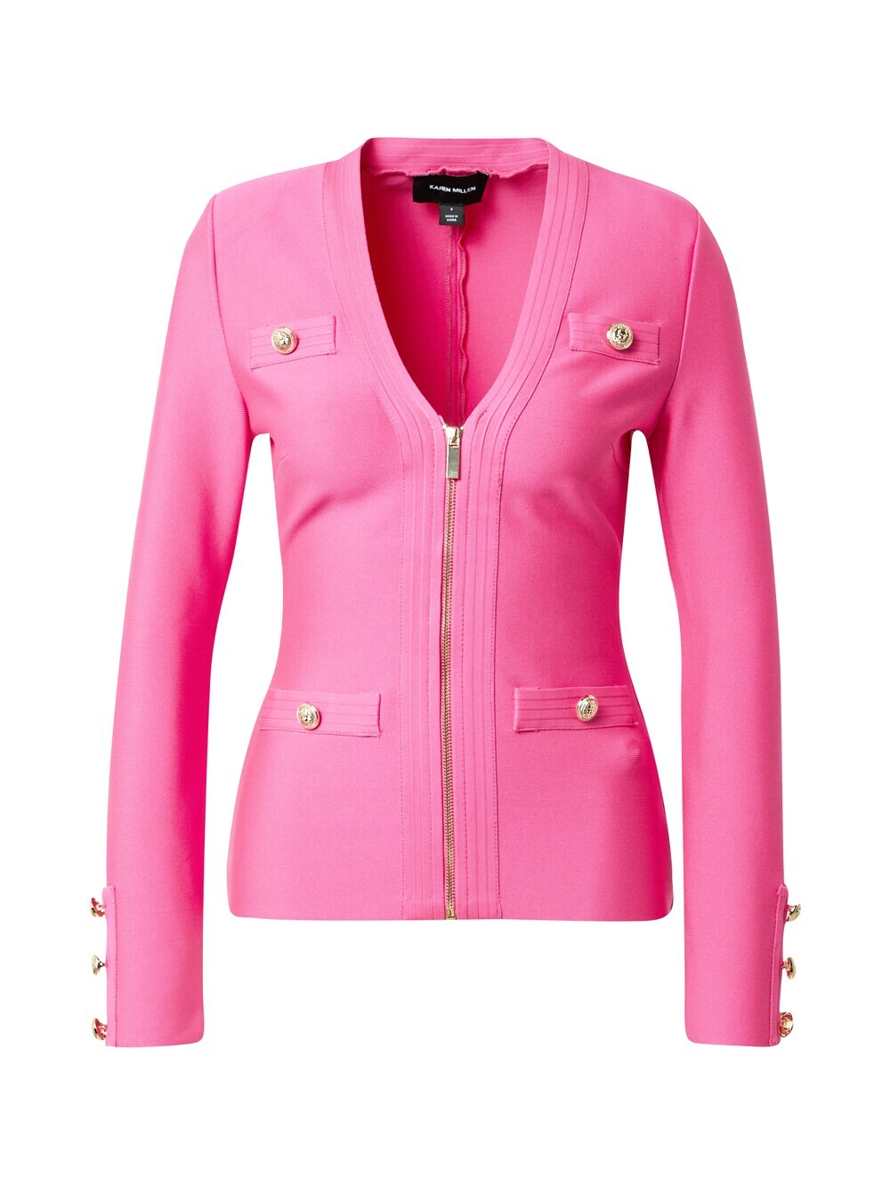 

Вязаный кардиган Karen Millen, фуксия, Розовый