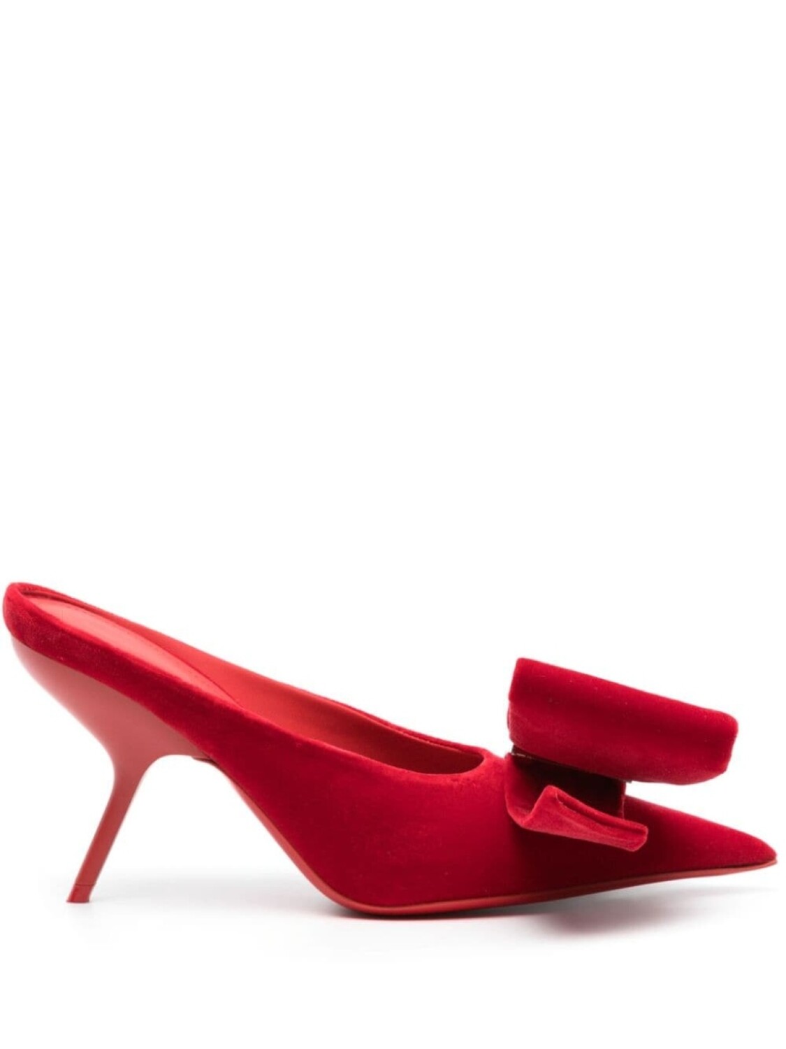 

Ferragamo мюли с бантом, красный