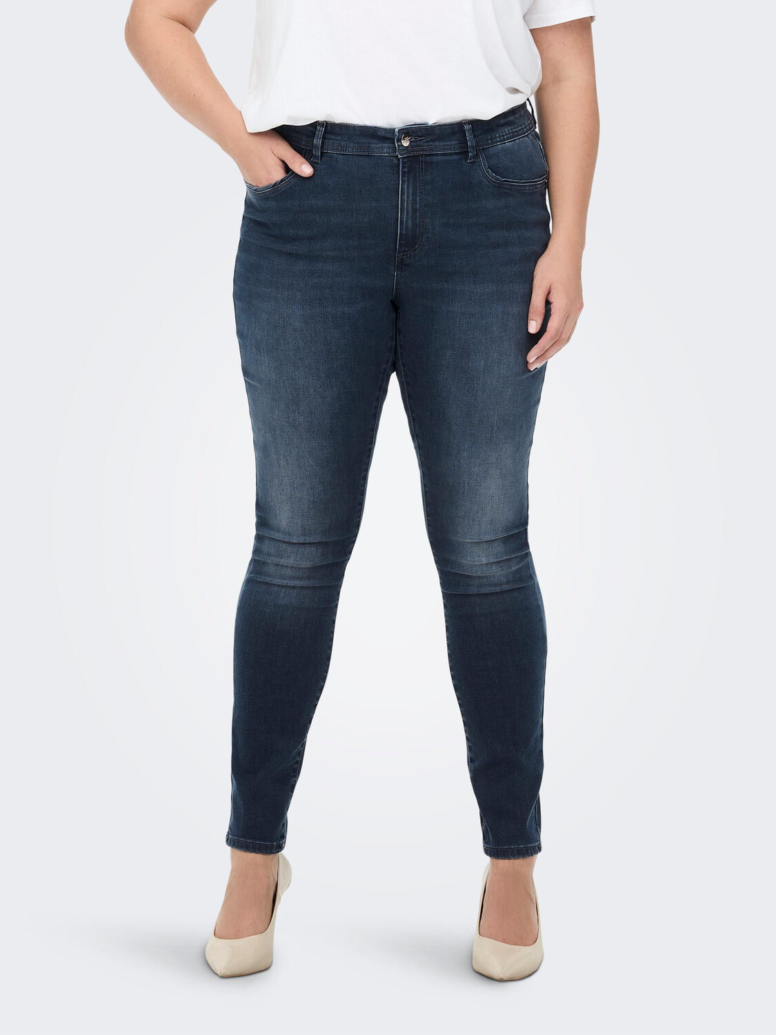 

Джинсы ONLY Skinny Plus Size CARSALLY, синий