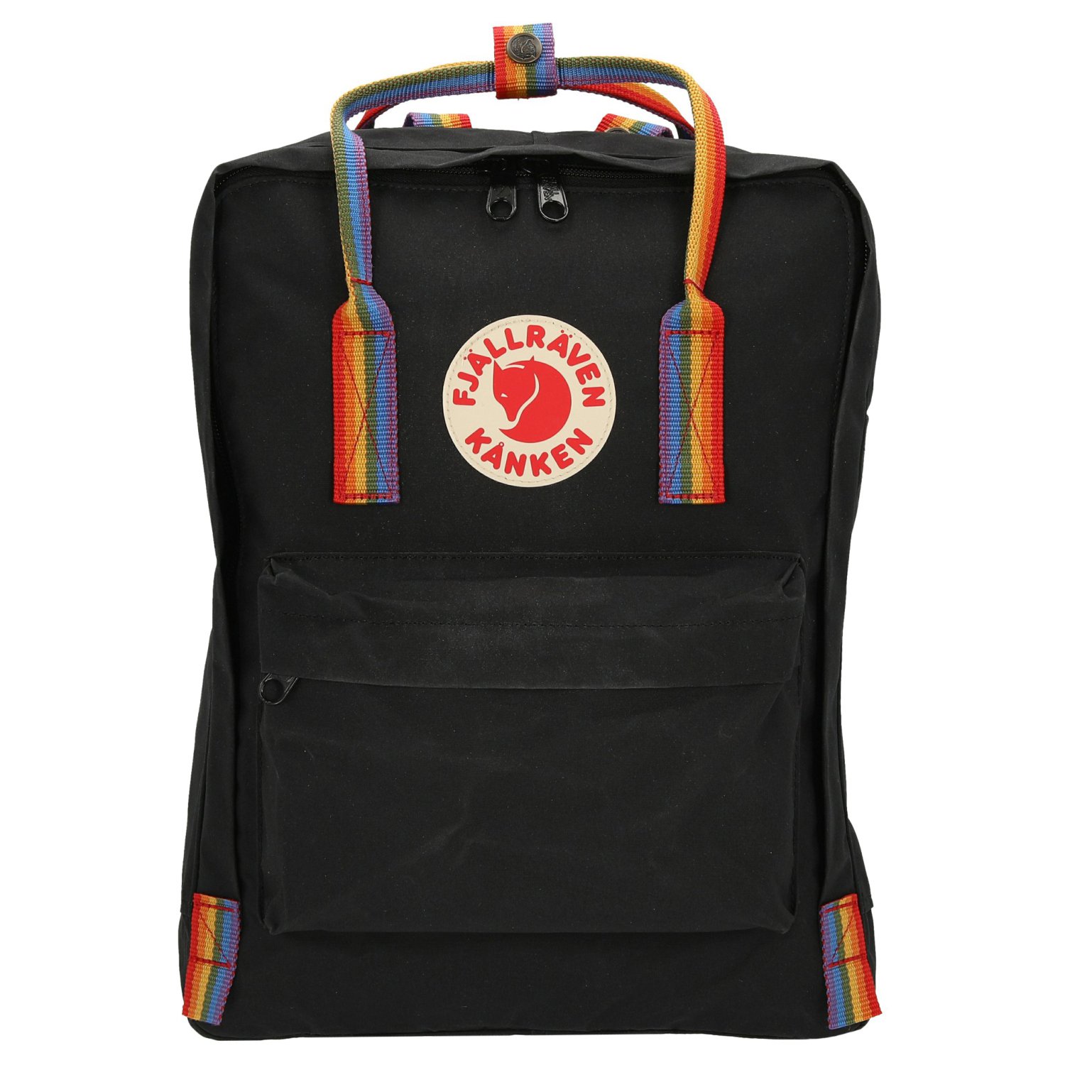 Рюкзак FJÄLLRÄVEN Kånken Rainbow 38 cm, черный