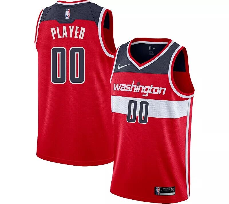 

Мужская красная майка Nike Washington Wizards Dri-FIT Swingman полного состава