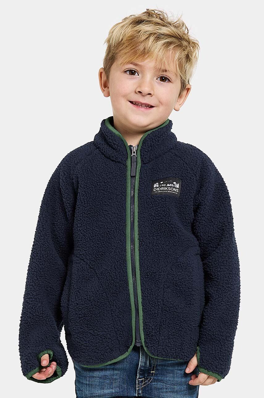

Детская флисовая толстовка Didriksons GIBBS KIDS FULLZIP, темно-синий