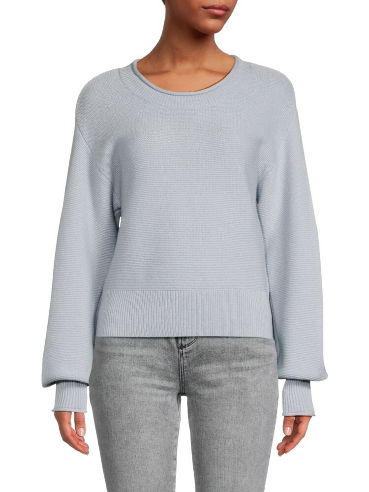 

Кашемировый свитер Emelita Loveshackfancy, цвет Seashell Blue