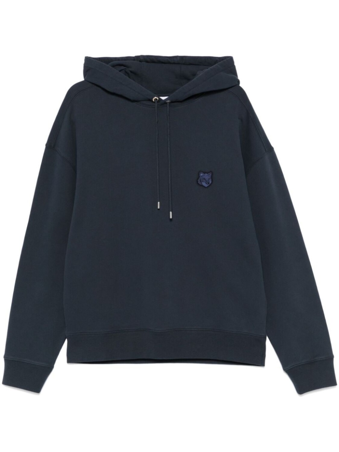 

Maison Kitsuné худи на молнии с нашивкой Bold Fox Head, синий