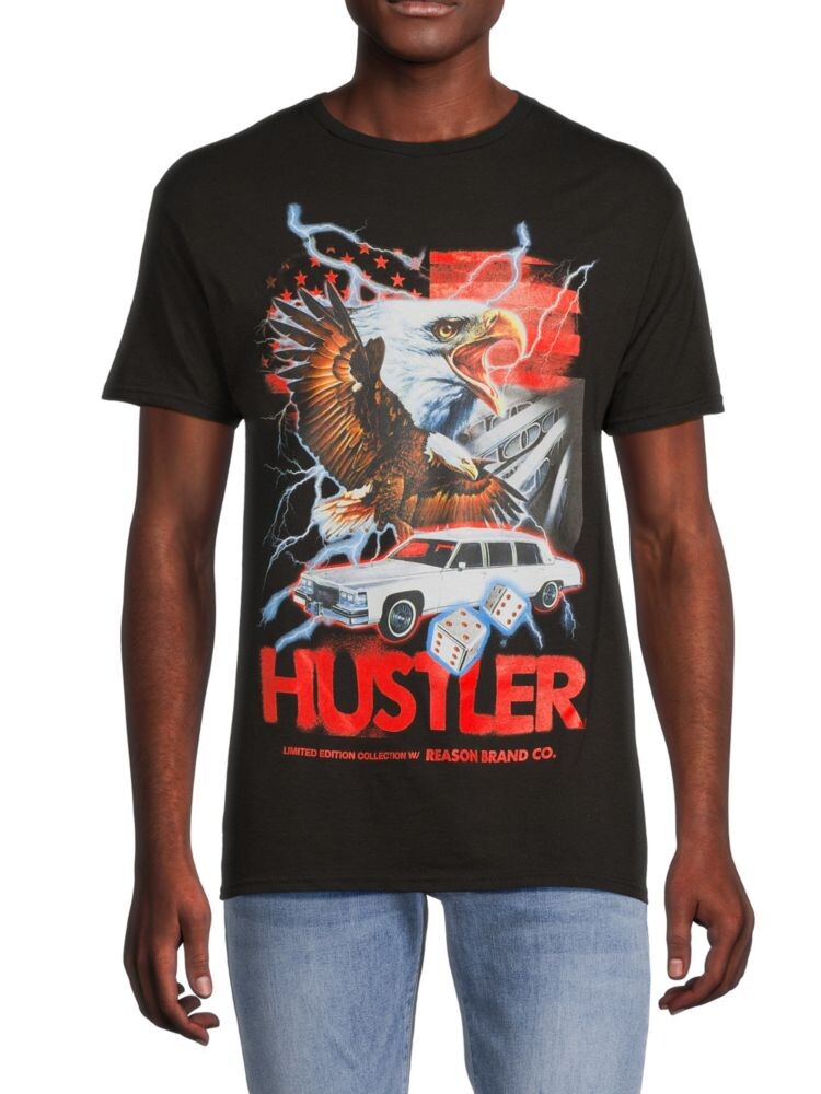 

Футболка с рисунком Hustler Eagle Reason, черный