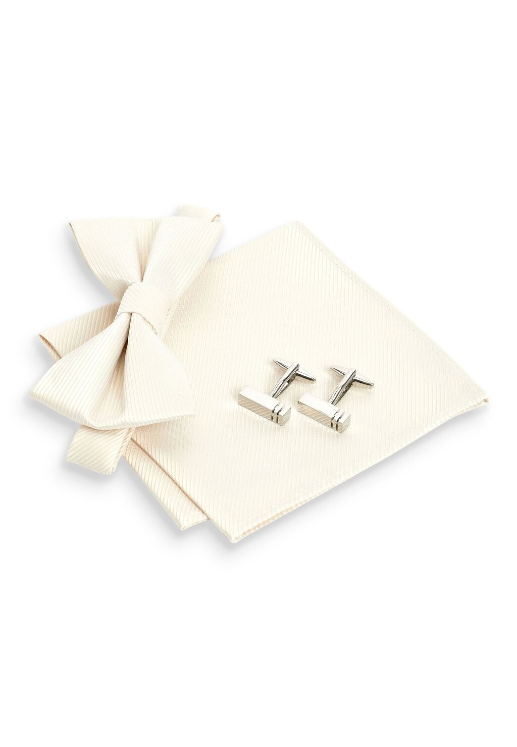 

Галстук-бабочка BOW TIE, POCKET SQUARE AND CUFFLINKS SET Next, цвет ivory cream