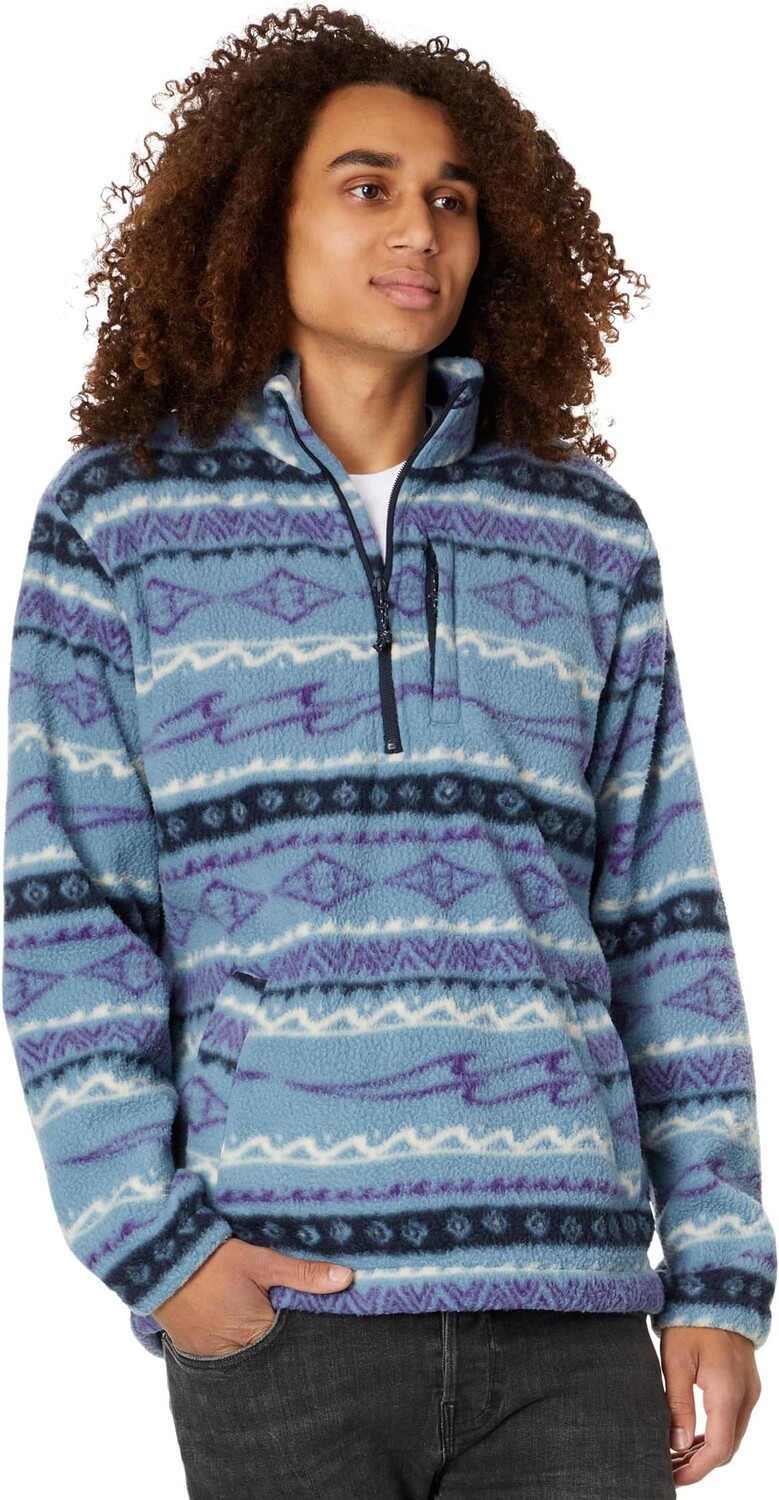 

Толстовка Boundary Mock Neck Fleece Billabong, цвет Washed Blue