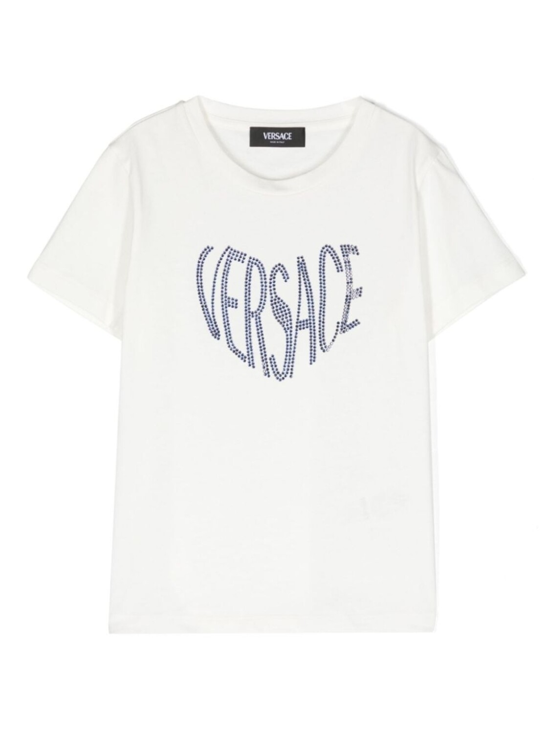 

Versace Kids футболка со стразами, белый