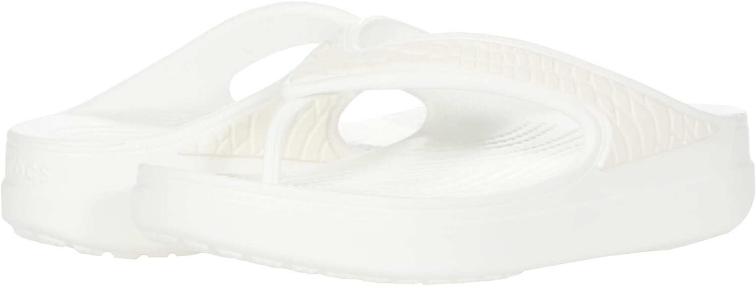 

Шлепанцы Sloane Snake Wedge Flip Crocs, белый