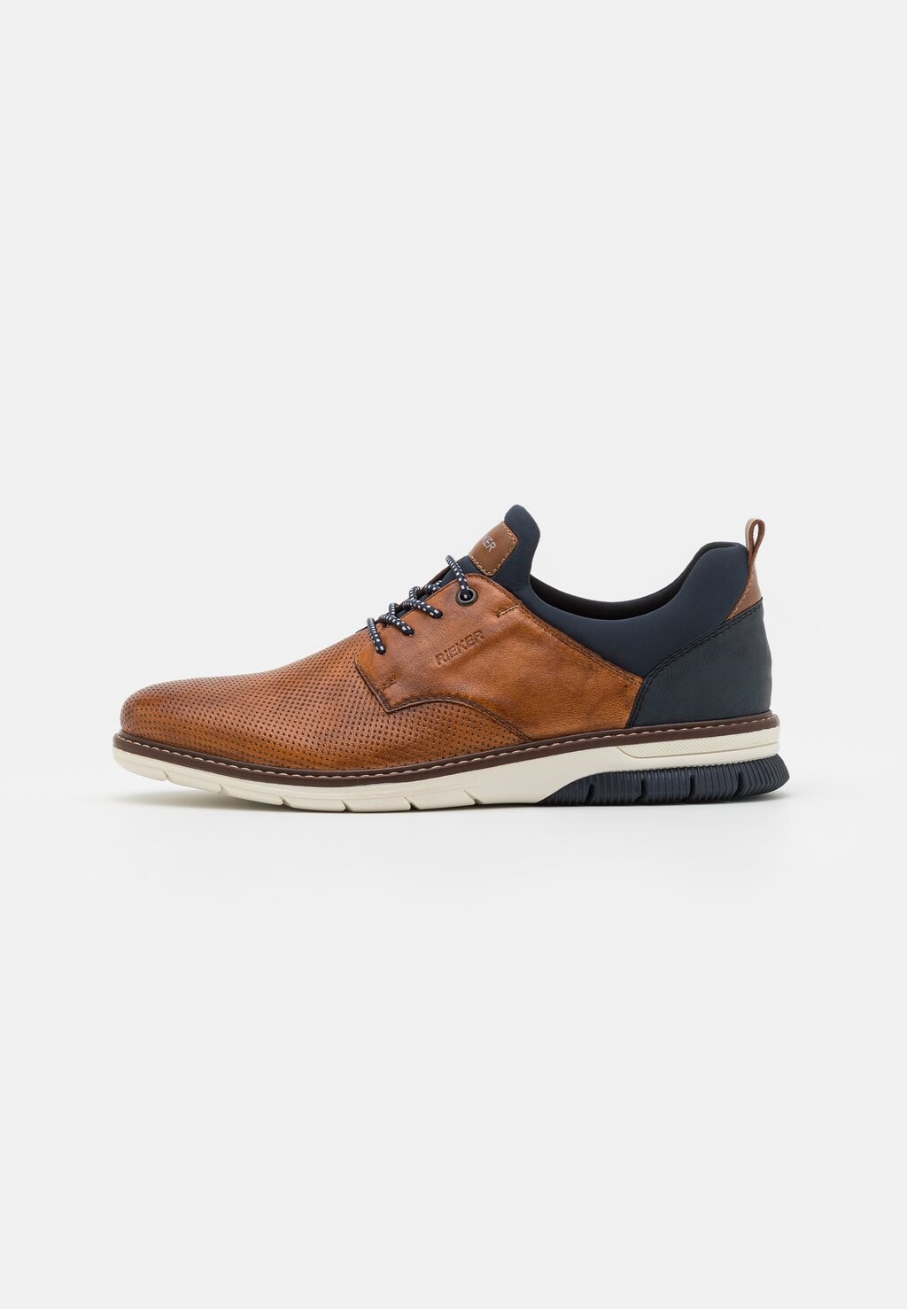 

Спортивные туфли на шнуровке Rieker, nuss/lake/navy/amaretto
